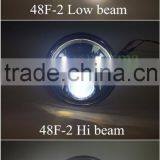 Angel Eyes 7'' LED Headlight For Jee-p Wrangler JK TJ LJ H4 Hi-lo Beam Front Driving Headlamp Styling For Harley Motorcycle thumbnail-4