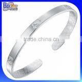 New Arrival!!! Custom Silver Stainless Steel Embroidery Bracelet,Embroidery Cuff Bracelet Wholesale thumbnail-2