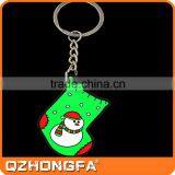 High Quality Christmas 3d Logo Soft Pvc Keychain for Promotion Gift thumbnail-5