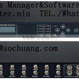 8psk Qpsk to Qam Dvb-c Modulator With Multiplexer (8*DVB-S/S2+2*ASI In,4 QAM/dvb-c RF Out)