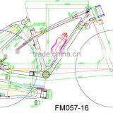 27.5er Mtb Carbon Frame 650b Toray Carbon Fiber Frame, Full Mountain Bike Carbon Frame Fm057