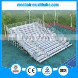 15 rows floor deluxe aluminium bleacher outdoor tribune seating