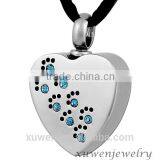 Cubic Zirconia 316l Stainless Steel Fashion Jewelry in Stock
