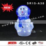 Animated Acrylic Figure LED Christmas Snowman Decoration thumbnail-1