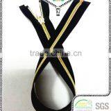 Fancy Golden Nylon Zipper