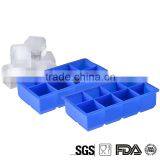 8 Cavity New Eco-friendly Summer Style Big Ice Maker Silicone Ice Mold thumbnail-2