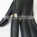 0.40cts Diamond Solitaire Ring 14K Yellow Gold 1.3gms thumbnail-2