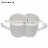 Heart Shape Ceramic Couple Mug,wholesale White Couple Mug thumbnail-1