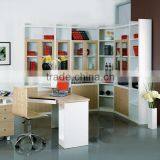 Wood Bookcase With Doors and Drawers thumbnail-1