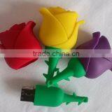2014 Newest Wedding Themed Gift Rose Flower 4GB Usb Flash Drive