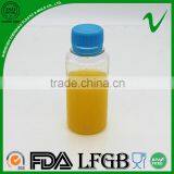 100ml Round Shape PET Pet Cold Press Juice Bottle With Food Grade