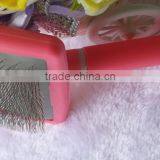 Dog Grooming Safe Self-cleaning Slicker Brush for Dog and Cat thumbnail-4
