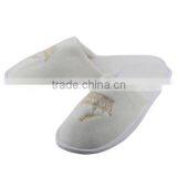 Disposable 100% Cotton With Beautiful Embroidery Hotel Slippers thumbnail-6