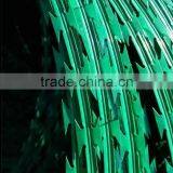 BTO-22 Green Powder Coated Concertina Razor Barbed Wire
