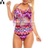 2017 Summer Xxx Sexy Sweet Girl Tassels High Waist Swim Wear thumbnail-3