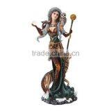 Personalized Handmade Painted Decorative Resin Halloween Witch Fairy Statue thumbnail-1