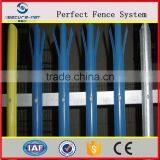 China New Design Hot Sale Galvanized Triple Pointed w Section Palisade Fence