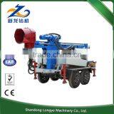 Diesel Engine 200m Depth Trailer Mounted Water Well Drilling Rig, Trailer Mounted Truck Water Well Drilling Rig thumbnail-3