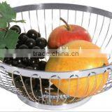 Hot Sale Different Size Round Shape Steel Wire Fruit Basket thumbnail-2