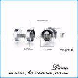 Skull Patern Body Steel Jewelry Piercing Barbell Tunnel Plug Stud Earrings thumbnail-3