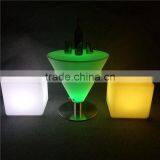 Modern New Beautiful Ring Lighting Plastic LED Cube Chair With Rechargeable Battery thumbnail-5
