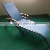 Outdoor Sun Lounge Chaise Lounge Wooden Armrest thumbnail-1