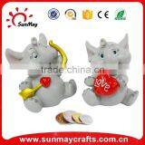 Polyresin Elephant Souvenir Coin Bank thumbnail-2