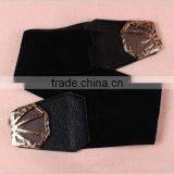 Fashion Flower Pattern Alloy Buckle Elastic Sex Women Lady Waist Belt thumbnail-3