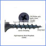 Spiral Shank Black, Fine Thread, Bugle Head Drywall Screw, Screws thumbnail-4