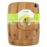 Bamboo Cutting Boards - 3Pieces Set, Round Edge With Hanging Hole. thumbnail-1