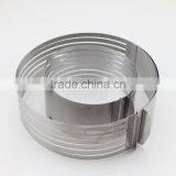 Adjustable Stainless Steel Layer Cake Slicer Kit Mousse Cake Ring Mold thumbnail-5