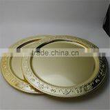 13inch Wedding Charger Plates Wholesale, Decorative Gold Stainless Steel Plate Chargers thumbnail-3