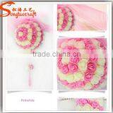 Artificial Silk Fabric COLORFUL Rose Flower Balls for Wedding Customized Artificial Rose Flower Balls for Sale thumbnail-6