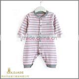 Custom Soft Cotton in China Newborn Stripe Baby Rompers thumbnail-1