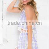 Tie Die 2 Pieces Set Women Two Pieces Dresses With Tassel thumbnail-5