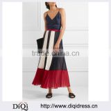 Wholesale Women Apparel Multicolor Side-concealed zip Chiffon Maxi Skirt(DQE0391SK)