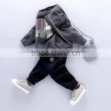 Boys Sweater Suit 2 Pcs Leisure Set Clothes With Elephant Applique thumbnail-2
