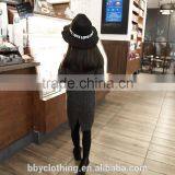 Fashion Baby Girls Grey Colour Turtle Neck Cotton Long Sweater With Furcal thumbnail-3