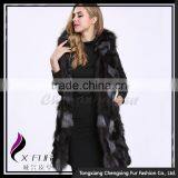 CX-G-B-174 Women Autumn Fashion Fox Fur Vest Woman Hoodies thumbnail-3