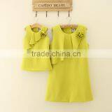 2017 New Summer High Quality Mommy and me Dresses Cotton Fashion Family Suits thumbnail-1