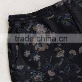 Modern Linen Full Flowers Printed Mens Shorts thumbnail-3