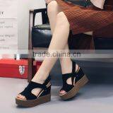 Zm50101b Summer Lady pu Sandal Flange Women Height Increasing Shoes thumbnail-1