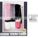 Colored Long Large Faux Fur Scarf Imitated Fox Fur Cape Winter Warm Fur Scarf thumbnail-5