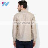 Men's Clothing Long Sleeve Beige Casual Kurta Designs For Men thumbnail-3