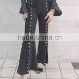 4668 Runwaylover Hot Sale Ladies New Design Tie Sexy Flare Pants thumbnail-2