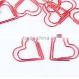 Heart Shape Planner Clip Stainless Steel Plating Paper Clip thumbnail-3