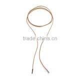 New Fashion Sweater Necklace Long Brown Suede Velvet Cord Silver Tone 148cm Long thumbnail-3