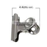 High Qaulity Silver Tone 5.0cmx4.4cm Stainless Steel Office Metal Bulldog Clips thumbnail-2