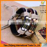 2016 Mens Jewelry Magnetic Leather Bracelet thumbnail-2