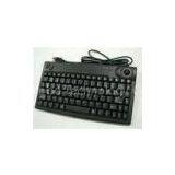 86 Keys Dust-proof Metal Industrial Computer Desktop Keyboard With Trackball MKB-F86-TB-DT